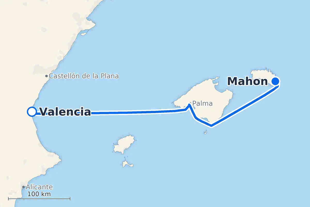 Valencia - Mahón